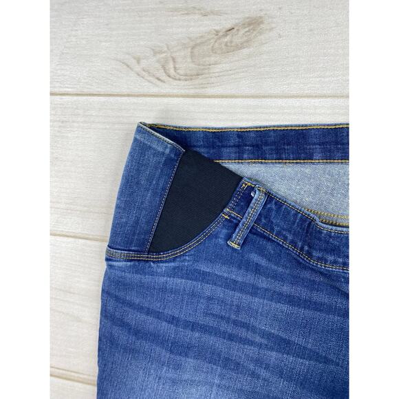 Isabel Maternity Jeans Womens 18 Skinny Crop Distressed Stretch Denim Ingrid - Picture 2 of 11